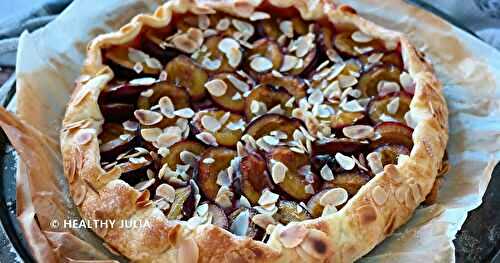 TARTE RUSTIQUE AUX PRUNES ET AMANDES DE J.-F. MALLET