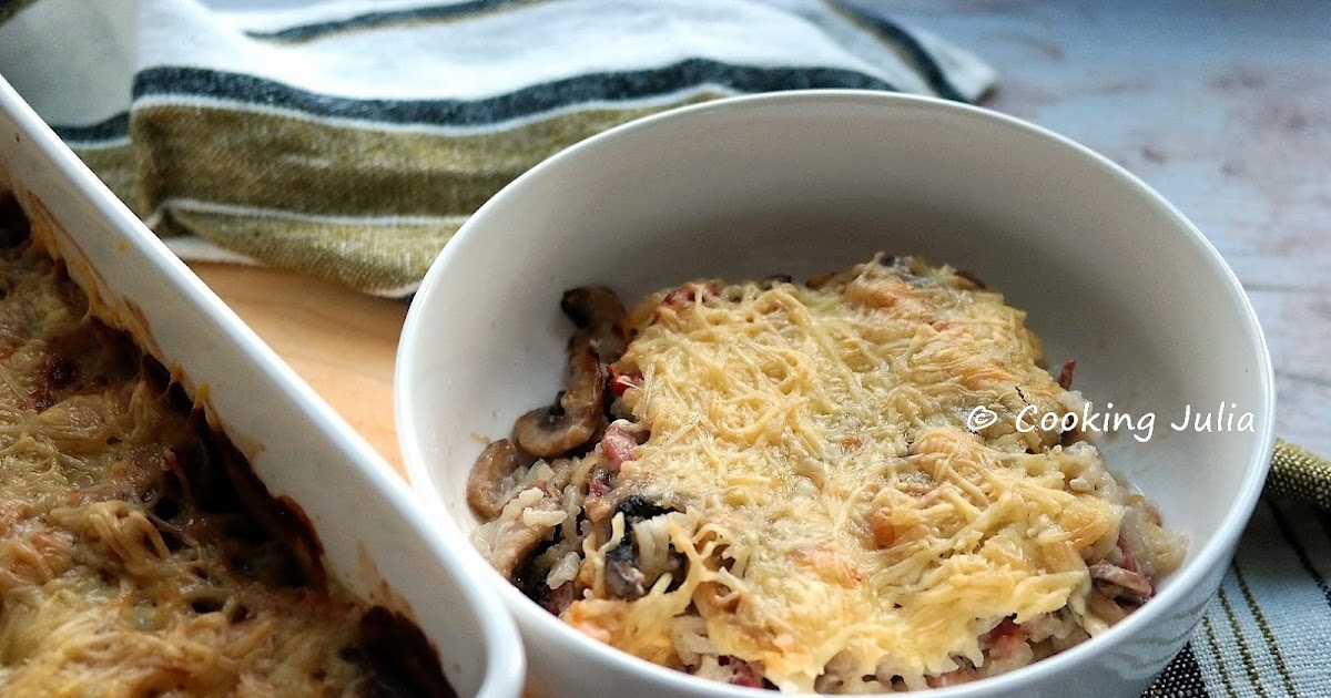 GRATIN DE CHAMPIGNONS AU RIZ