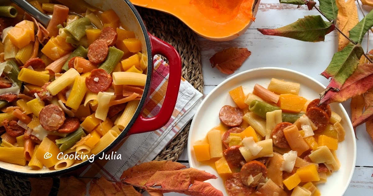 ONE PAN PASTA À LA BUTTERNUT ET AU CHORIZO