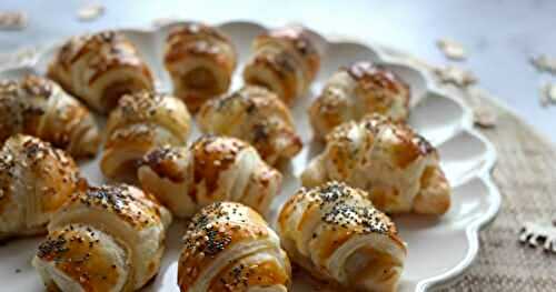 MINI-CROISSANTS AU BOUDIN BLANC ET À LA POMME