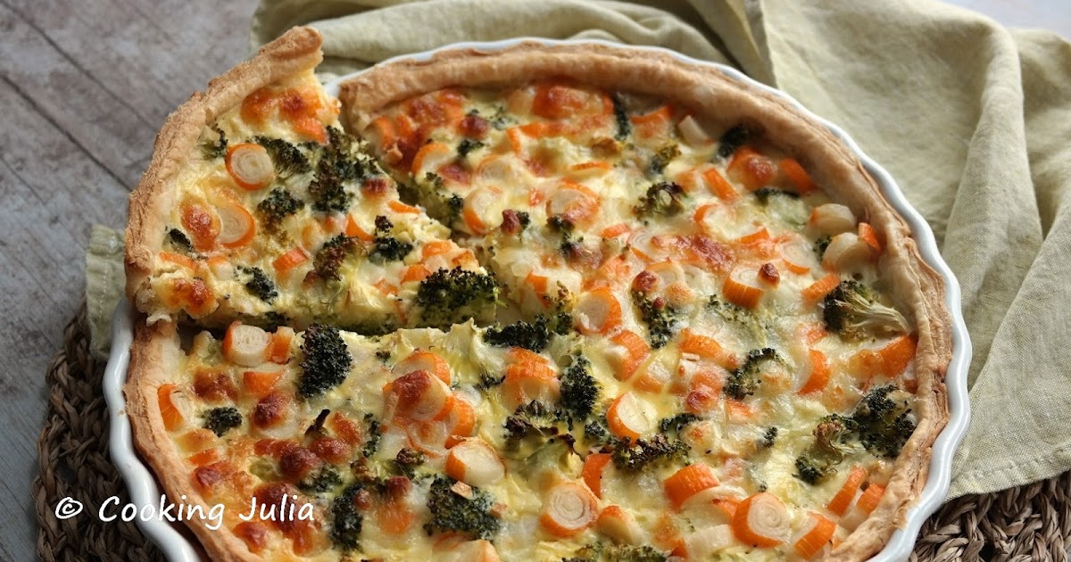 QUICHE AU SURIMI ET BROCOLI