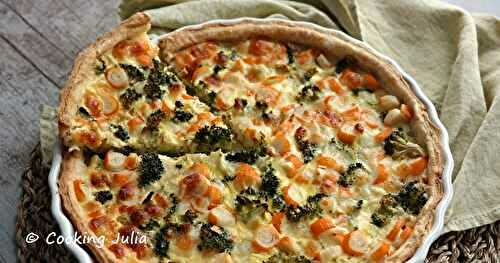 QUICHE AU SURIMI ET BROCOLI