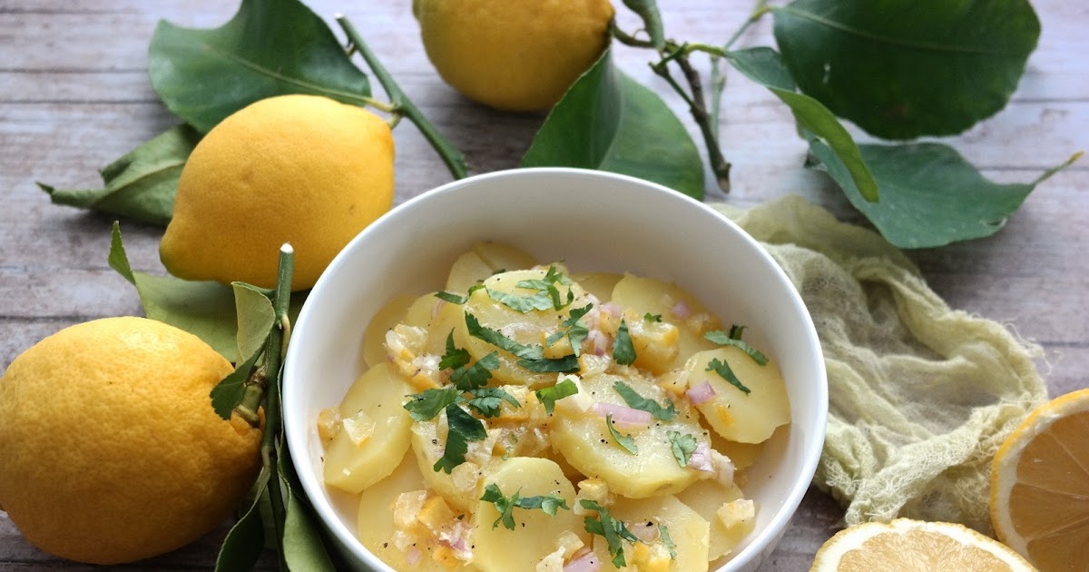 SALADE DE POMMES DE TERRE TIÈDES AU CITRON CONFIT