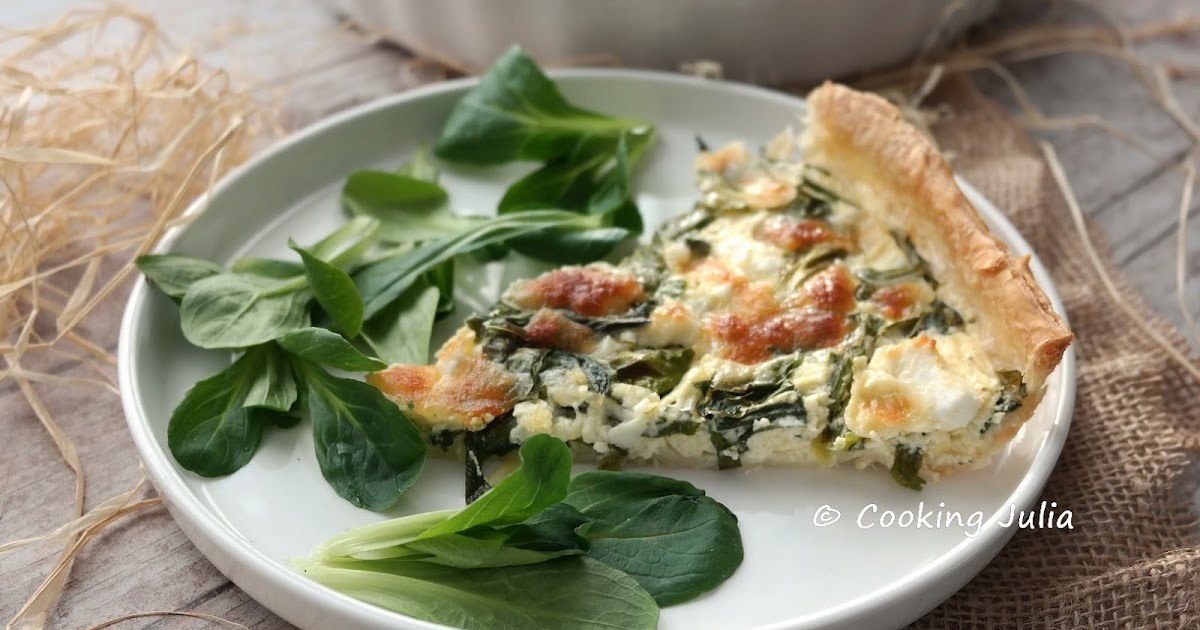 QUICHE À L'AIL DES OURS ET FETA