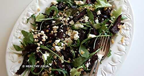 SALADE TIÈDE DE BETTERAVE, LENTILLES CORAIL ET FETA