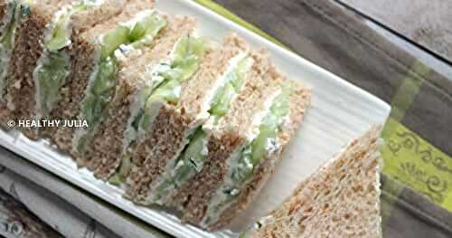 SANDWICHES ANGLAIS AU CONCOMBRE