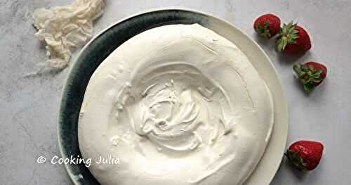 COQUE DE MERINGUE POUR PAVLOVA