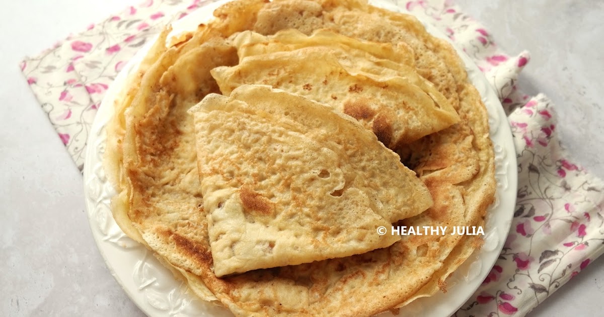 CRÊPES LÉGÈRES À L'EAU GAZEUSE