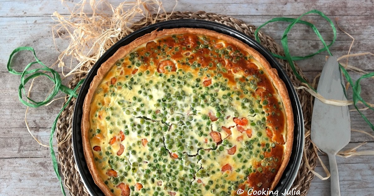 QUICHE AUX CREVETTES ET PETITS POIS