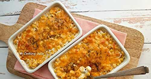 MAÏS AU CREAM CHEESE ET CHEDDAR
