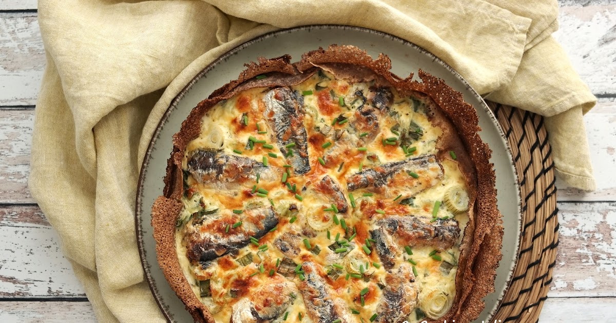 QUICHE BRETONNE AUX SARDINES SUR GALETTES DE SARRASIN