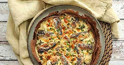 QUICHE BRETONNE AUX SARDINES SUR GALETTES DE SARRASIN