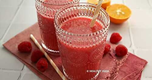 SMOOTHIE ORANGE ET FRAMBOISE