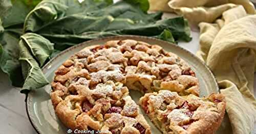 GÂTEAU SUÉDOIS À LA RHUBARBE (RABARBERKAKA)