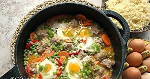 TAJINE DE KEFTAS AUX ŒUFS ET LÉGUMES 