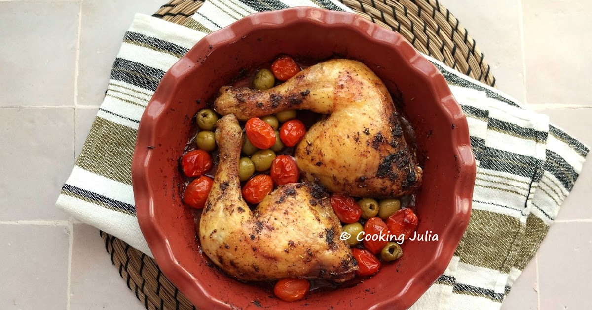 CUISSES DE POULET RÔTIES À LA MAROCAINE