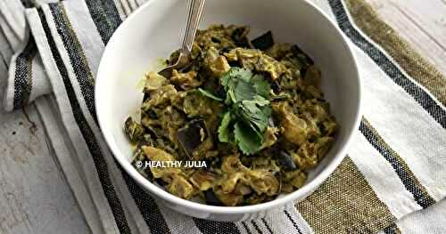CURRY D'AUBERGINES AU FOUR