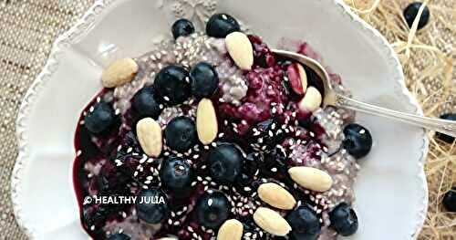OVERNIGHT PORRIDGE AUX MYRTILLES