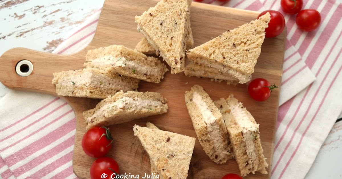 SANDWICHES ANGLAIS À LA CRÈME DE JAMBON