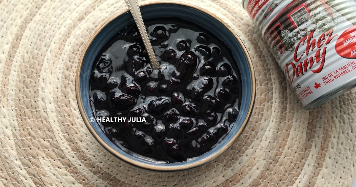 COMPOTE DE BLEUETS AU SIROP D’ÉRABLE
