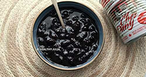 COMPOTE DE BLEUETS AU SIROP D’ÉRABLE