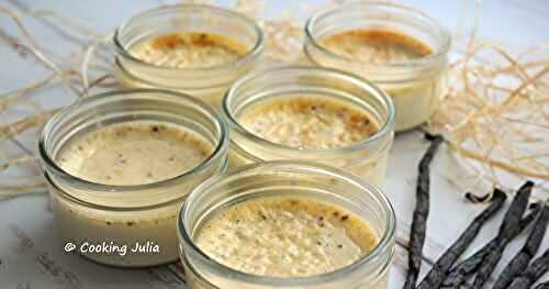 PETITS POTS DE CRÈME À LA VANILLE