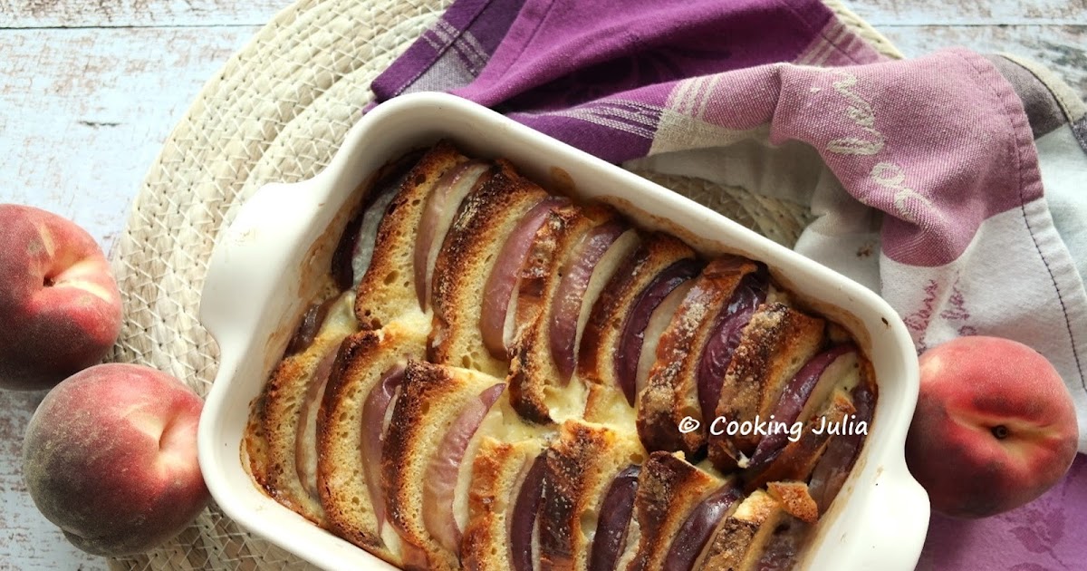 GRATIN DE BRIOCHE PERDUE À LA PÊCHE