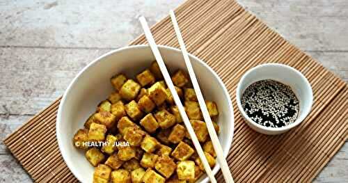 DÉS DE TOFU RÔTIS AUX ÉPICES