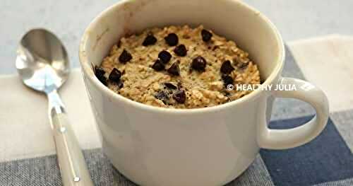 MUG OATS AUX PÉPITES DE CHOCOLAT