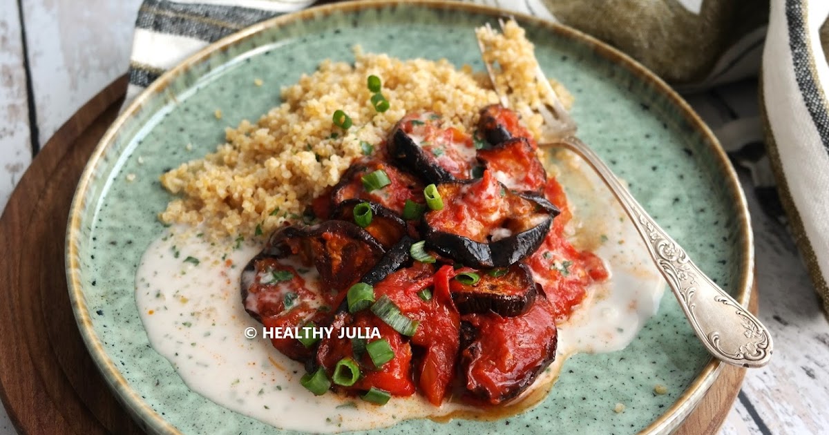 RAGOÛT D'AUBERGINES AUX TOMATES ET SAUCE COCO AUX ÉPICES