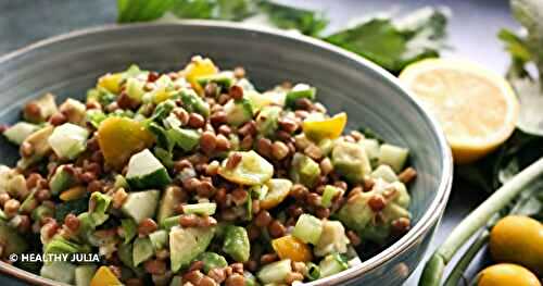 SALADE DE LENTILLES AU VERT
