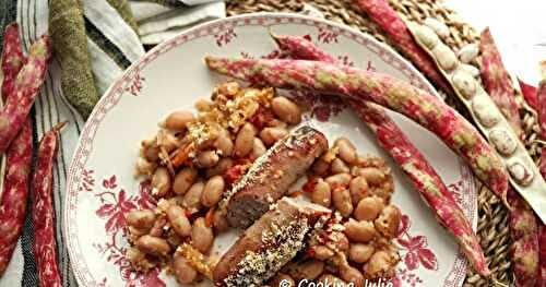 SAUCISSES DE TOULOUSE AUX HARICOTS FAÇON CASSOULET