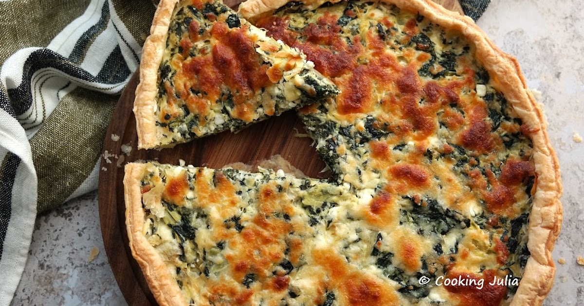 TARTE AUX ÉPINARDS ET CŒURS D'ARTICHAUT