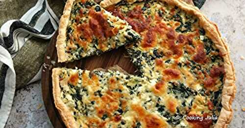 TARTE AUX ÉPINARDS ET CŒURS D'ARTICHAUT