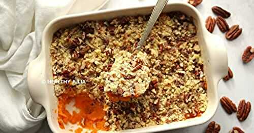 CRUMBLE DE PATATES DOUCES AUX NOIX DE PÉCAN