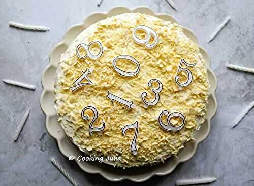 Gâteau d'anniversaire aux framboises