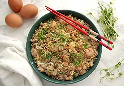 Riz frit aux crevettes