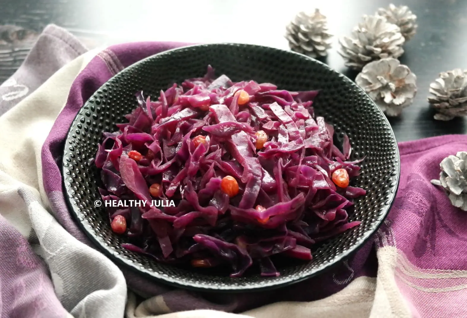 Chou rouge aux raisins secs