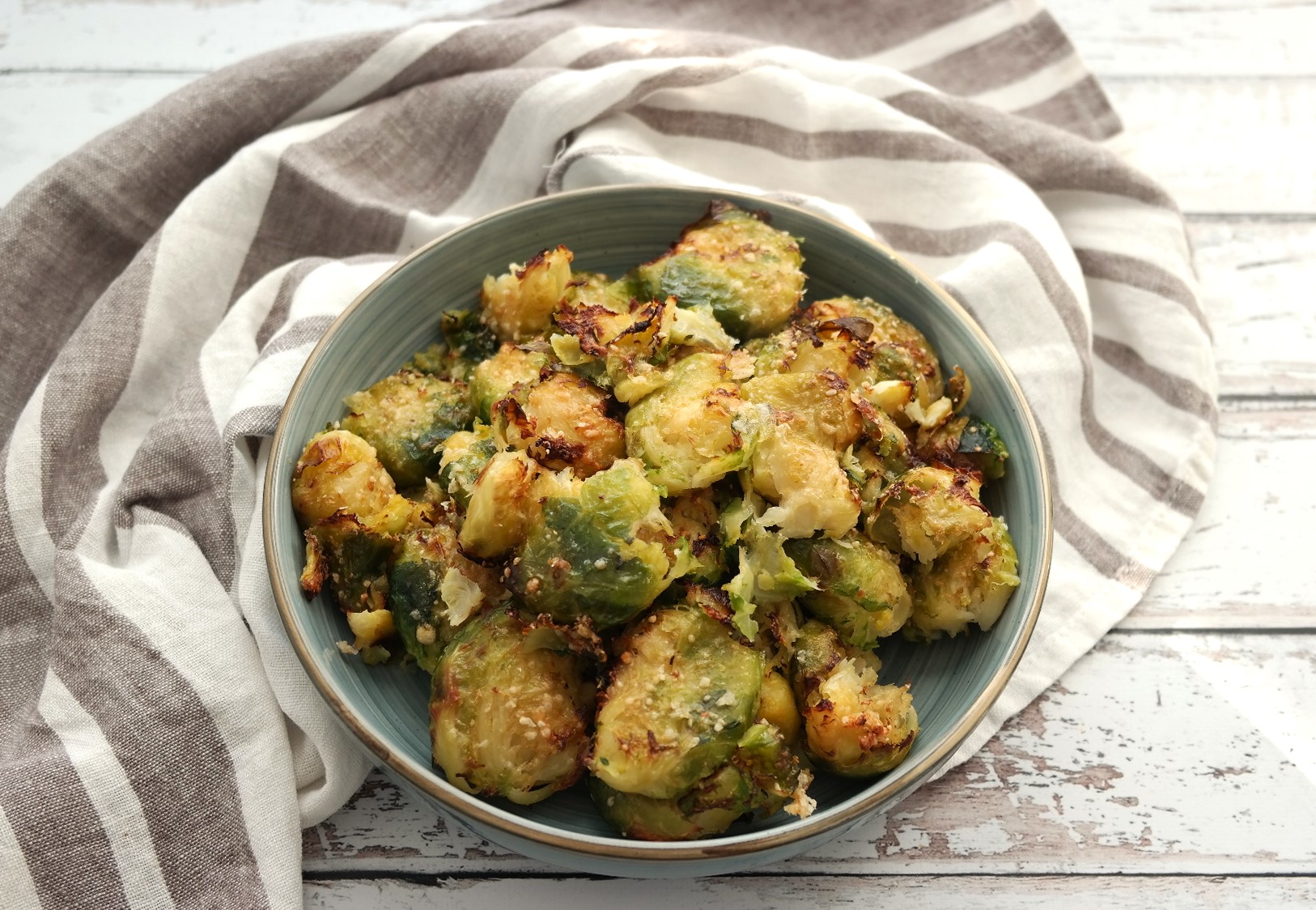 Choux de Bruxelles tapés au parmesan