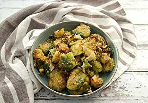 Choux de Bruxelles tapés au parmesan