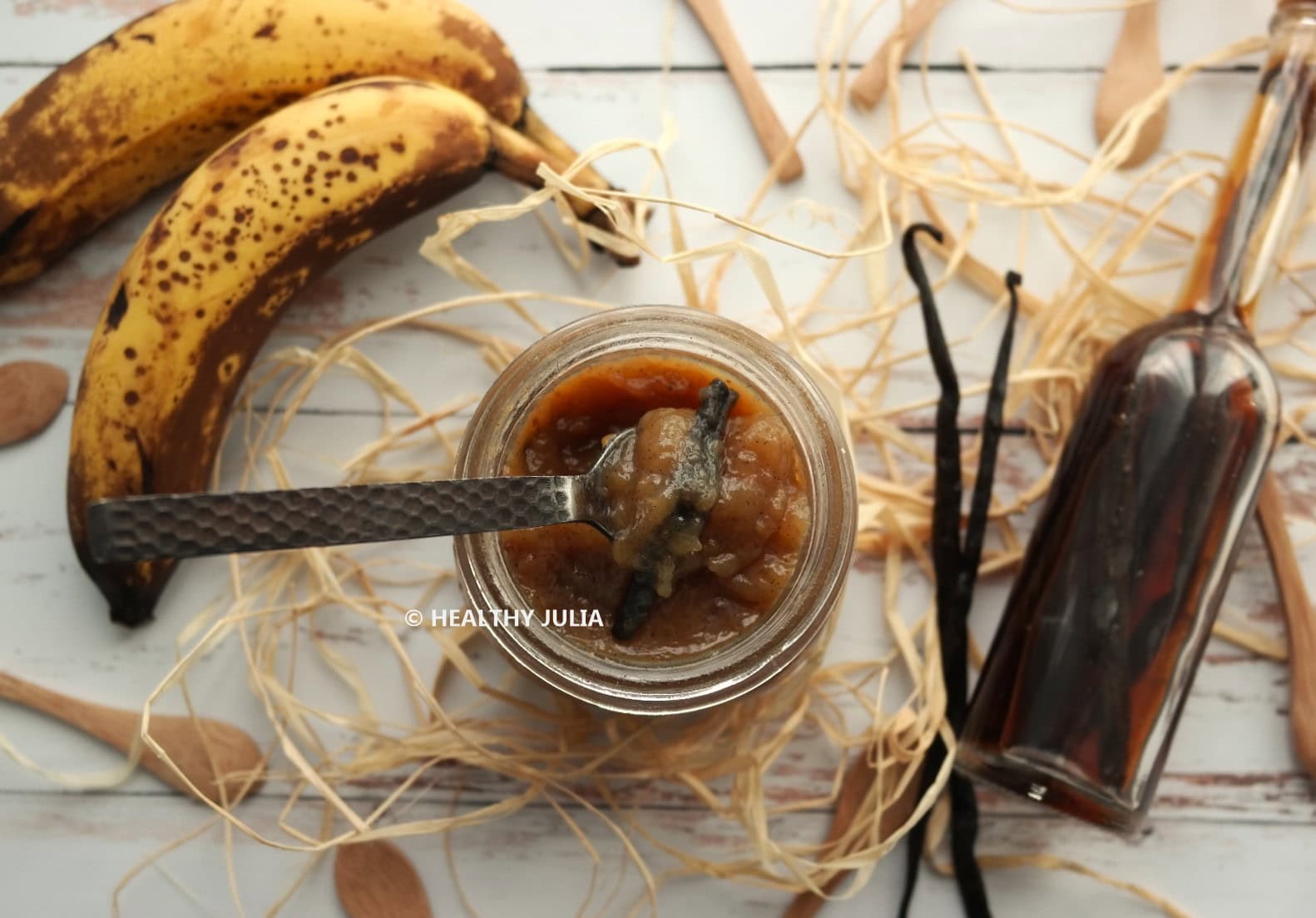 Confiture de bananes rhum-vanille