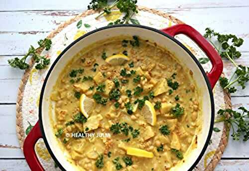 Curry de céleri et haricots blancs