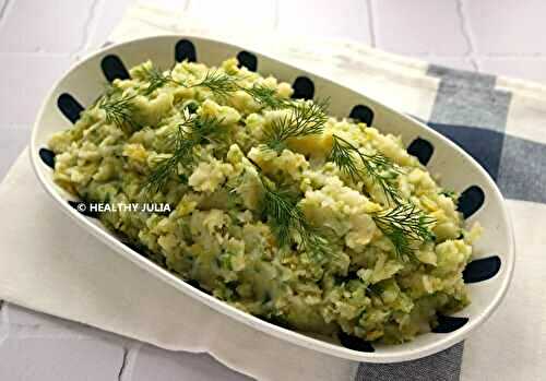 Ecrasée de pommes de terre aux choux de Bruxelles