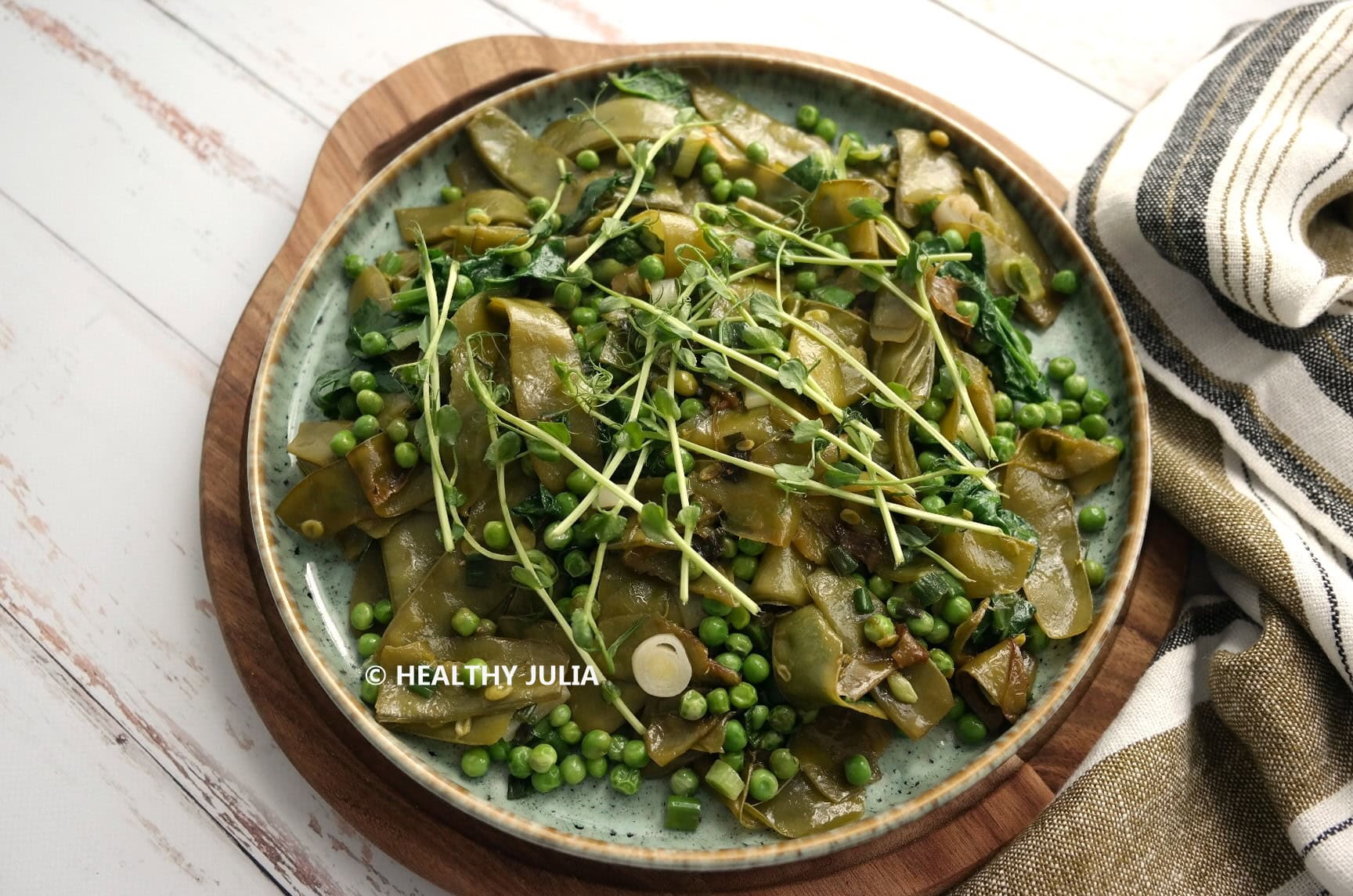 Jardinière de printemps aux trois pois