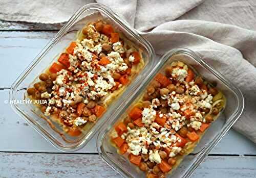 Orzo aux patates douces et pois chiches (meal prep)