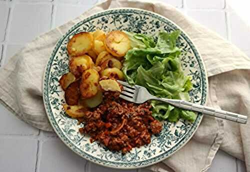 Pommes de terre bolognaise