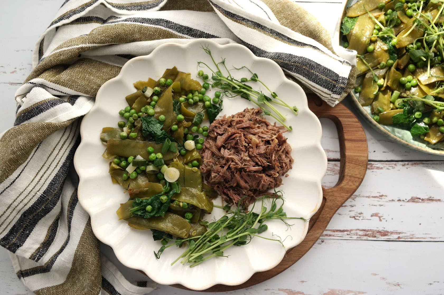 Pulled lamb (agneau effiloché)