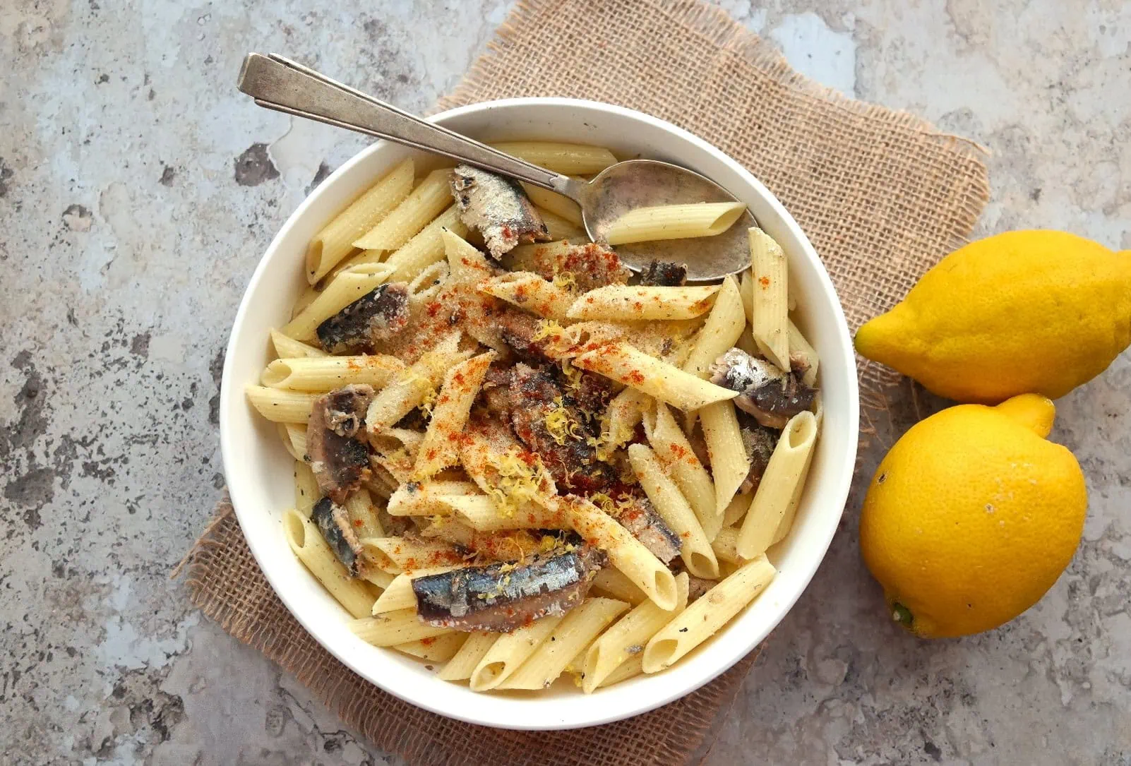 Pâtes aux sardines