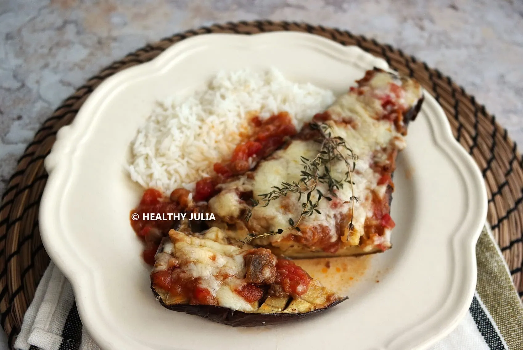 Aubergines à la libanaise