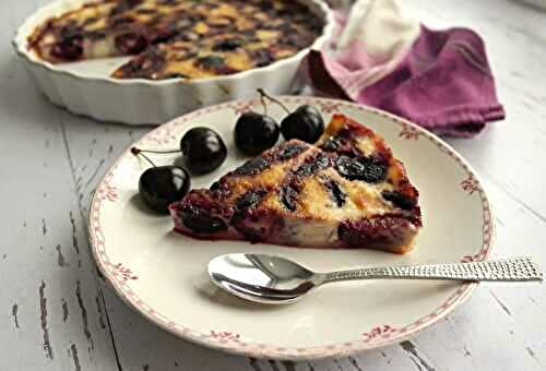 Clafoutis léger aux cerises noires